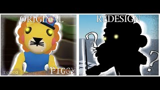 Piggy 🐷 Custom Character Showcase Redesings PART 1 Mr Lion 🦁 [upl. by Ahsien826]