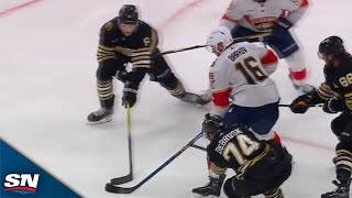 Aleksander Barkov Drives To The Net For GoAhead Goal vs Bruins [upl. by Janifer]