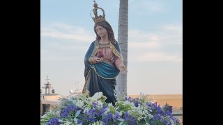 Processione sul mare la Madonna Miracolosa di Taggia fa tappa a Bordighera e a Ventimiglia [upl. by Sibylle371]