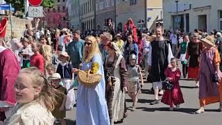 Festumzug Schlossfest Merseburg 2023 [upl. by Adnulahs]