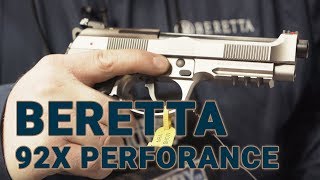 The New Beretta 92X Performance Competition Pistol at NRAAM [upl. by Babbie255]