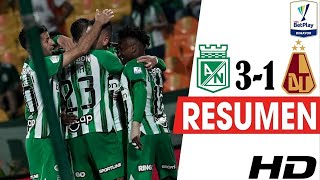 Atletico Nacional vs Tolima 31 Resumen Completo y Goles  Apertura  Liga betplay 2024 [upl. by Ralyks878]