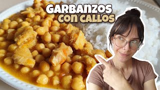 Cómo se hacen los GARBANZOS CON MENUDO O CALLO 😋 con el toque secreto de mi abuelita 👌 [upl. by Arataj106]