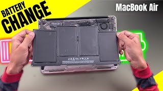 Macbook Air Battery Replacement  Cost in india How to Replace A1405 A1466 A1496 A1369 [upl. by Ginevra623]