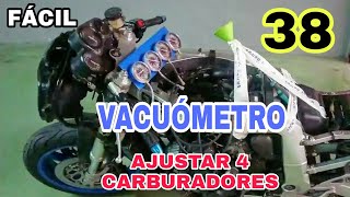 38 SINCRONIZAR CARBURADORES MOTO CON VACUÓMETRO ⏲️ FÁCIL Y BARATO [upl. by Wandy]