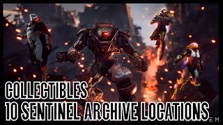 Anthem 10 Sentinel Archive Locations  Bastion Collectibles Challenges No Stone Unturned Guide [upl. by Llerot]