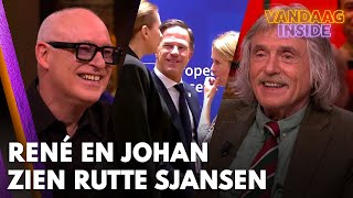 René en Johan zien Rutte sjansen op EUtop Hij zegt ik trek jou helemaal uit elkaar vannacht [upl. by Eruza576]