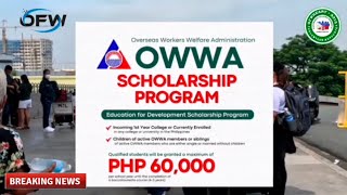 🔴OWWA SCHOLARSHIP PROGRAM 2025  DEADLINE APPLICATION NOV 29 2024  GOOD NEWS [upl. by Oralia]