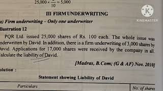 underwriting of shares ill12 debentureHealthy Educationliability of underwriterfirm underwriting [upl. by Whelan]