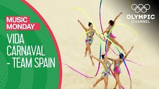 Vida Carnaval Spains Rhythmic Gymnastics team performs to Carlinhos Brown  Music Monday [upl. by Lynett]