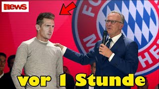 vor 1 Stunde  Miroslav Klose kehrt offiziell als Cheftrainer an die Spitze von BAYERN zurück [upl. by Suqram]