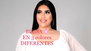 ROPA PARA GORDITAS CON UNA BLUSA NUEVA 👚 en 3 colores diferentes [upl. by Nohsed73]