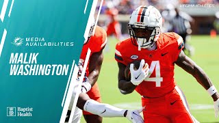 Malik Washington on quotletting YAC shine throughquot  Miami Dolphins [upl. by Trinatte]