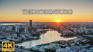 Yekaterinburg Russia 🇷🇺  4K Drone Footage [upl. by Atteyram]