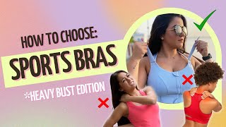 The Ultimate Guide  How To Choose A Sports Bra Heavy Busts [upl. by Alicia]