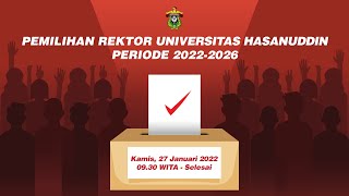 Rapat Paripurna Terbuka Luar Biasa MWA Pemilihan Rektor Unhas Periode 20222026 [upl. by Aronoh379]