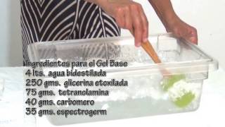 Armonía Salud y Bienestar  Receta de Gel Base [upl. by Eckmann]