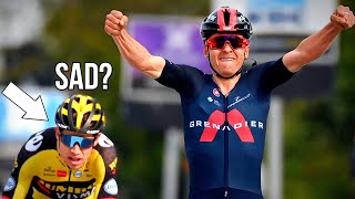 Tom Pidcock DESTROYING Wout Van Aert  De Brabantse Pijl 2021 [upl. by Waddington]