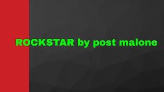 Rockstar by Post Malone  Free download link  320 kbps [upl. by Rufus]