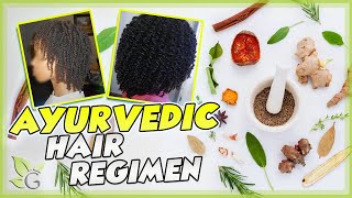 Ayurvedic Hair Regimen Afro Hair Edition [upl. by Lorrin381]