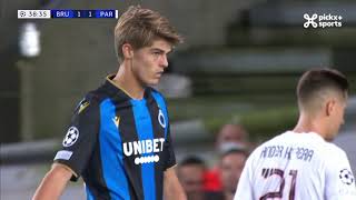 UCL MD1  Club Brugge  PSG  NL [upl. by Kolodgie]