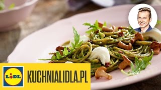 🍝 Pełnoziarniste spaghetti z pesto z rukoli  Karol Okrasa  Przepisy Kuchni Lidla [upl. by Ahdar]