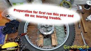 Garelli Tiger Cross wheel bearing replacement [upl. by Elbart]