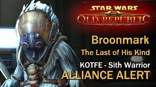 SWTOR Alliance Alert The Last of His Kind  Broonmark Reunion  Sith Warrior [upl. by Warfield]