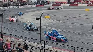 Mini Late Model Oval feature race Indianapolis Speedrome 732024 [upl. by Jamieson]