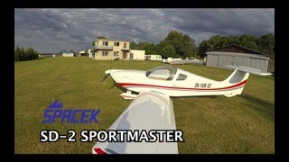 Spacek SD2 Sportmaster ferry flight to France [upl. by Watkin]