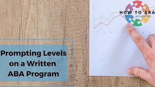 How to Use Prompting Levels on a Written ABA Program [upl. by Anerual]