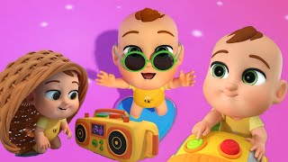 🔘Buttons Song🎵  vacuum cleaner  tape recorder  television  EpicToon Kids Nursery Rhymes amp Songs😊 [upl. by Melburn]