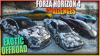 ΠΟΙΟΣ ΘΑ ΦΤΙΑΞΕΙ ΤΟ ΚΑΛΥΤΕΡΟ EXOTIC OFFROAD ΑΥΤΟΚΙΝΗΤΟ  FORZA HORIZON 4 CHALLENGE [upl. by Rennat]