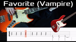 Favorite Vampire NCT 127  BASS ONLY Bass Cover WITH TABS [upl. by Walke]