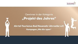 Tourismuspreis RLP 2023 Gewinner Projekt des Jahres AhrtalTourismus Bad NeuenahrAhrweiler [upl. by Feodora]