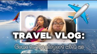 TRAVEL VLOG DAY 1 COME WITH US TO ORLANDO WE ALMOST MISSED OUR FLIGHT😱😱😱 [upl. by Nirihs]