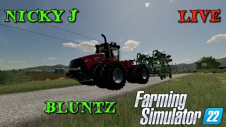 Farming Simulator 22 LIVE GAMEPLAY FOX FARM MAP [upl. by Kos]