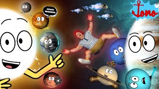 Planets of The Solar System Educational Song For Kids 🪐 Outer Space Brain Break 🚀 JONO KIDS SHOW [upl. by Arimihc]