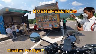 Challan OverSpeeding😭  Manali To Delhi  Assam To Ladakh Solo [upl. by Steffen]