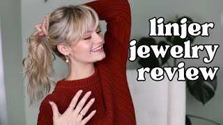 linjer jewelry review  high quality gold jewelry earrings ring pearls [upl. by Gratianna]