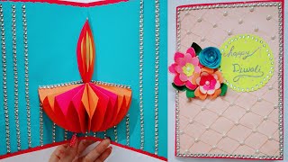 Beautiful Handmade Pop Up Greeting Card for Diwali  Craft Nifty Creations [upl. by Violet]