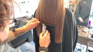 Comment faire une coupe sur cheveux long en moins de 5 minutes [upl. by Ibok116]