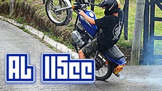 Suzuki Ax 100 repotenciada a 115 Test Ride [upl. by Dierdre834]