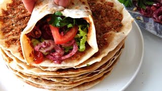 Ev Yapımı Lahmacun Tarifi ✅ Tavada Lahmacun Nasıl Yapılır 51 [upl. by Etteluap616]