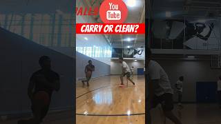 Carry 🧳 or Clean 🧼  We need your input refs referees basketball travel clean hoops street [upl. by Eltotsira849]