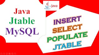 Java JTable MySQL Database Ep01  Insert From jTextFieldJComboBoxjRadioButtonSelectFill JTable [upl. by Rosemarie]