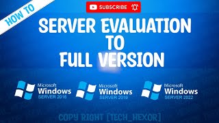 Server evaluation to full version  How to upgrade windows Server Evaluation to Full version [upl. by Payson805]