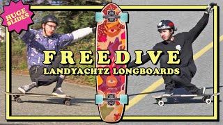 Freedive  Landyachtz Freeride Longboard [upl. by Eilatam128]