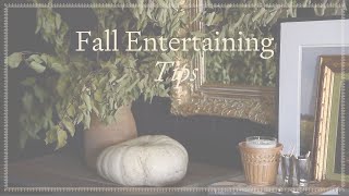 Fall Entertaining Tips [upl. by Rasla156]