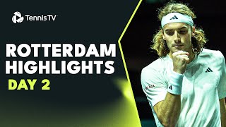 Tsitsipas Medvedev Auger Aliassime amp Zverev All Feature  Rotterdam 2023 Highlights Day 2 [upl. by Samid726]